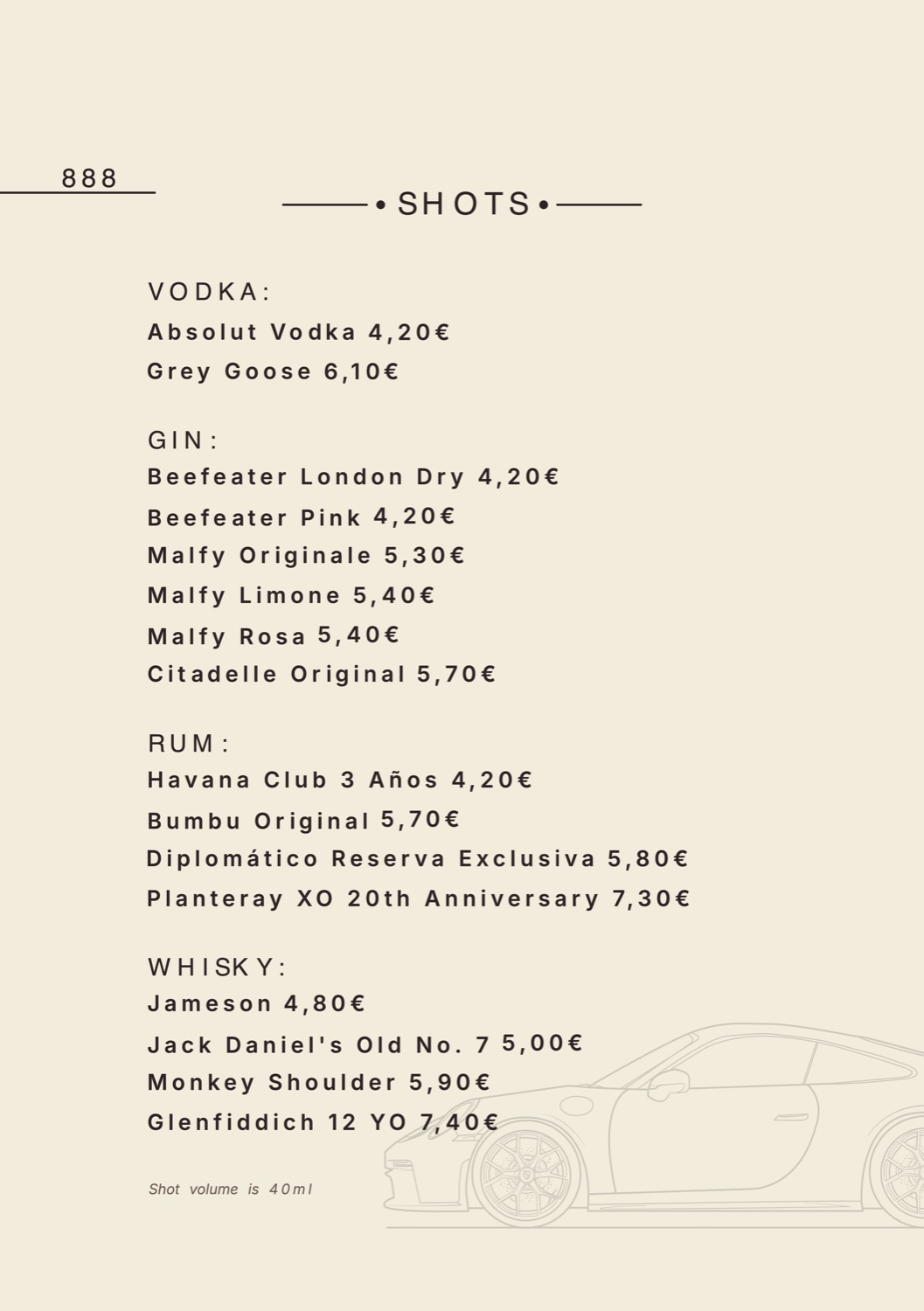 Drinks menu — page 11